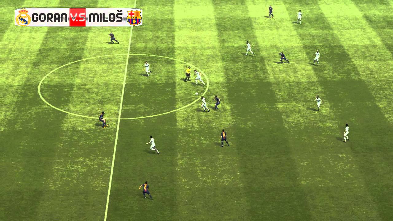 PES 2013 ( Pro Evolution Soccer 2013 ) Goal from the HALF