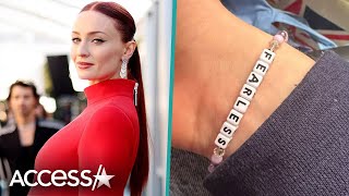 Sophie Turner Wears 'Fearless' Bracelet Amid Joe Jonas Divorce