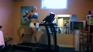 2hour treadmill workout timelapse (no audio)
