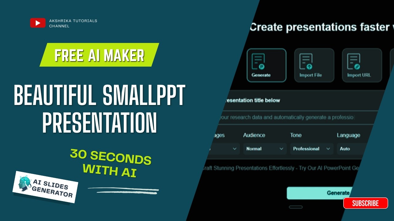 How Professionals Save 10+ Hours Weekly Using AI Slides | SmallPPT Tutorial for Corporate Jobs