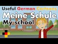 Learn German - my school - meine Schule -  German with subtitles