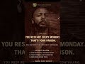 You RESTART EVERY MONDAY that's your PRISON #shalomdavidarchive #selfmastery