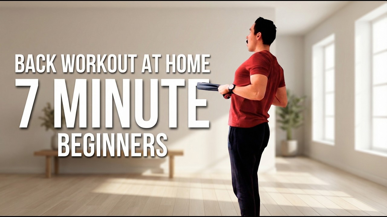 Beginner Back Workout at Home (No Equipment) - YouTube