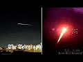 SpaceX capsule streaks across the sky before splashing down in the Gulf of Mexico