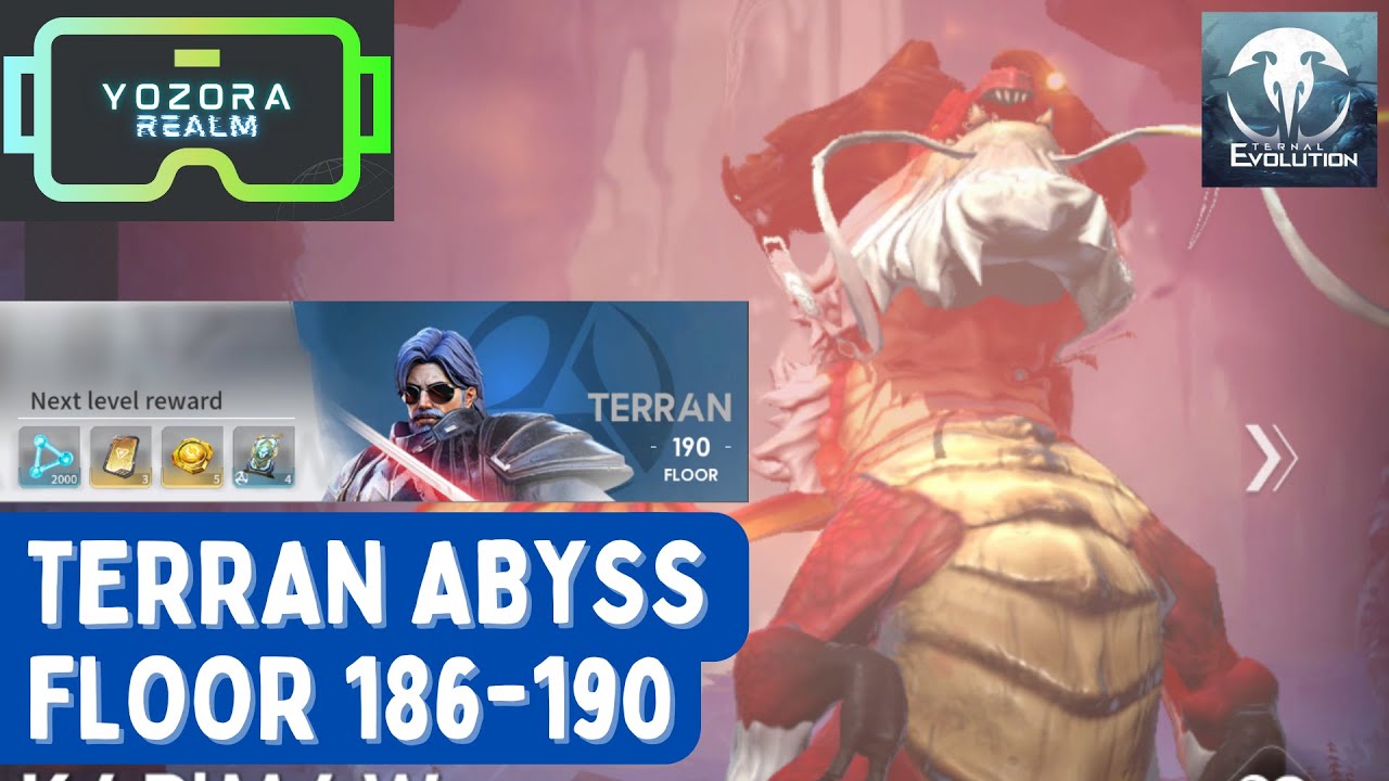 Soul Mine Terran Abyss Floor 186 - 190 Gameplay | Yozora Realm ETERNAL EVOLUTION INDONESIA