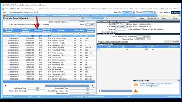 Bank Reconciliation in Web Prol