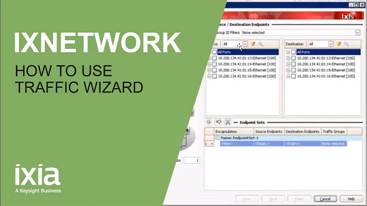 How to use IxNetwork Traffic Wizard