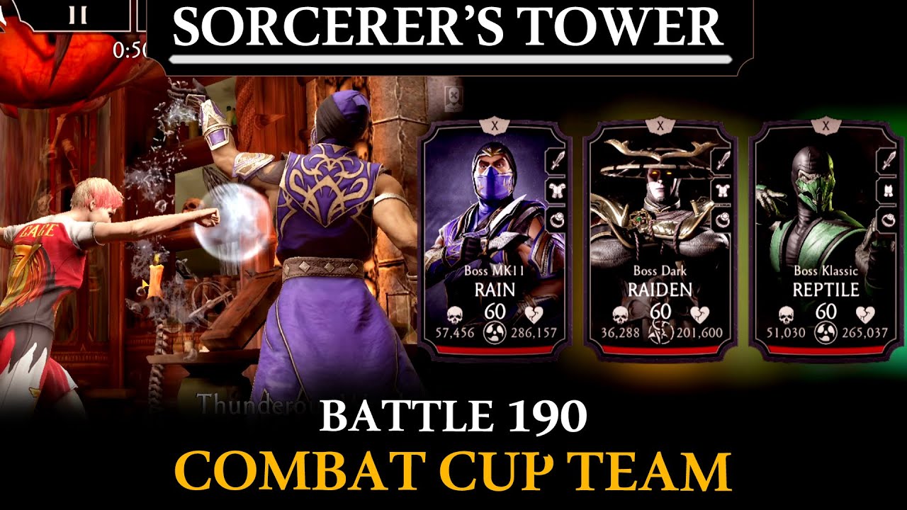 Sorcerers Tower Battle 190 | MK Mobile | Mixed Combat Cup Team
