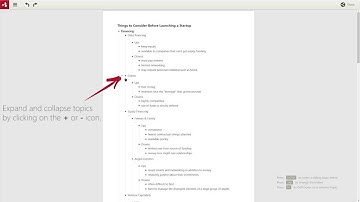 Outlining with Mindomo