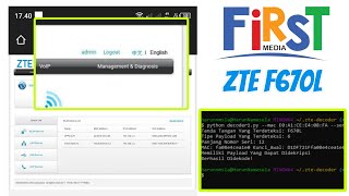 Username Dan Password Login Admin ZTE F670L FIRST MEDIA Terbaru 2024