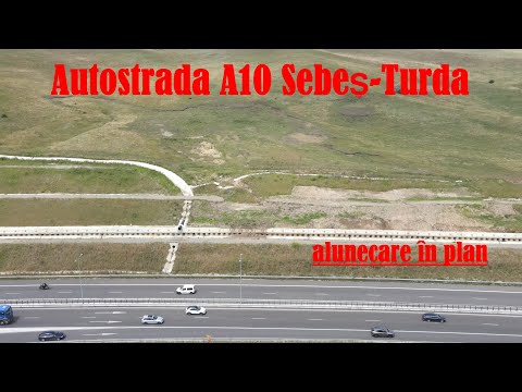 Autostrada A10 Sebes Turda, plan de alunecare imens la Alba Iulia Nord, 5 iulie 2023