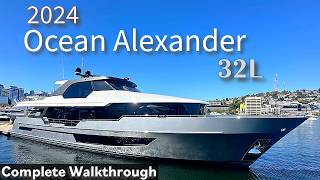 First Look: HOW MUCH? Silver & Black 106' Ocean Alexander 32L | Full Tour