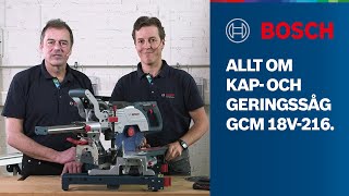 Allt om Bosch Professional GCM 18V-216 BITURBO Brushless kap- och geringssåg