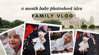 6 month baby photoshoot idea and family vlog #familyvlog #family #babygirl #baby #photography #viral