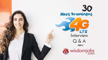 4G Interview Questions and Answers 2019 Part-2 | 4G Interview Questions | Wisdom Jobs