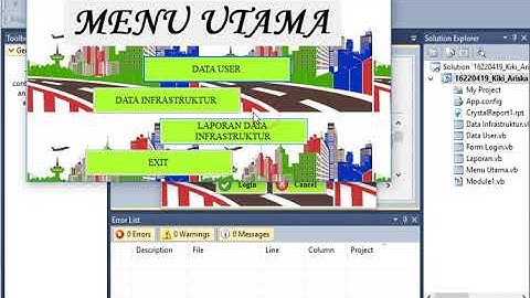 Project UAS Pemrograman Visual Data Infrastruktur STMIK Royal Kisaran
