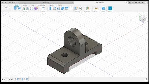 Exercise 4 Autodesk Fusion 360 video tutorial for creating a 3D model from 2D drawing for beginners