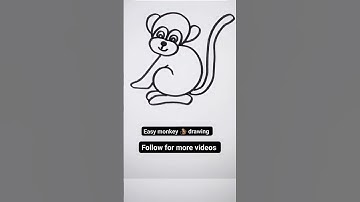 # Easy Monkey Drawing#trandind ।।🐒
