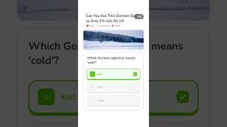 German Vocab Quiz 🇩🇪 — Only 1% Get All 10!