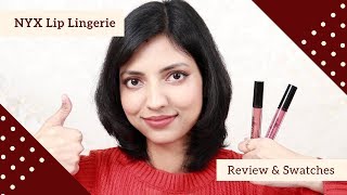 NYX Lip Lingerie Liquid Lipstick | Best Liquid Lipsticks? | Review & Lip Swatches in Hindi screenshot 5