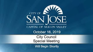 OCT 16, 2019 | City Council Special Meeting