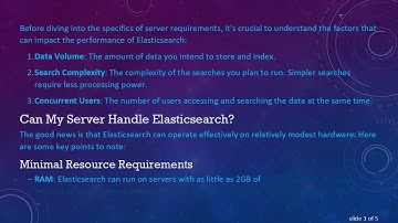 Understanding the Elasticsearch Requirements for Your Server Setup