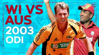 Brian Lara Hits 80 and Brett Lee Takes 3 Wickets | Classic ODI | West Indies v Australia 2003