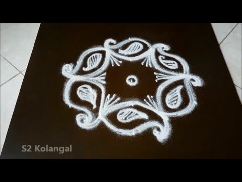 simple kolam with 5 to 3 interlaced dots muggulu designs rangoli