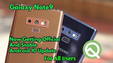 Android 10 Update For Galaxy Note9 Is Now Officially Launched | For All Users | One UI 2 | Germany