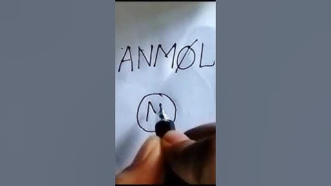 ANMOL Name logos ✍️✍️✍️#letters #art #calligraphy #shortvideo