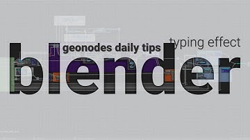 Procedural typing FX: using text nodes | blender geonodes daily, tip 1