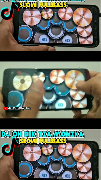 DJ OH DEK TIA MONIKA SLOW FULLBASS |REAL-DRUM COVER