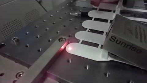 Plastic seals with barcode Fiber laser marking machine 1