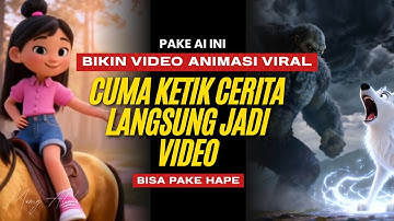 TUTORIAL MEMBUAT VIDEO ANIMASI CUMA DARI TEKS MENGGUNAKAN AI | IDE KONTEN VIRAL BISA PAKE HAPE