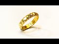 Making a 22k Gold Ring diamond cut design | Gold Ring Making | How it’s made | 4K Video