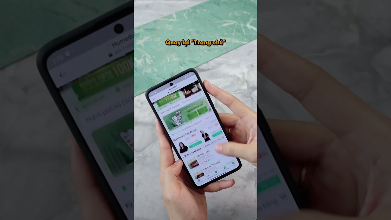 Hướng dẫn đặt massage tại nhà Homedot