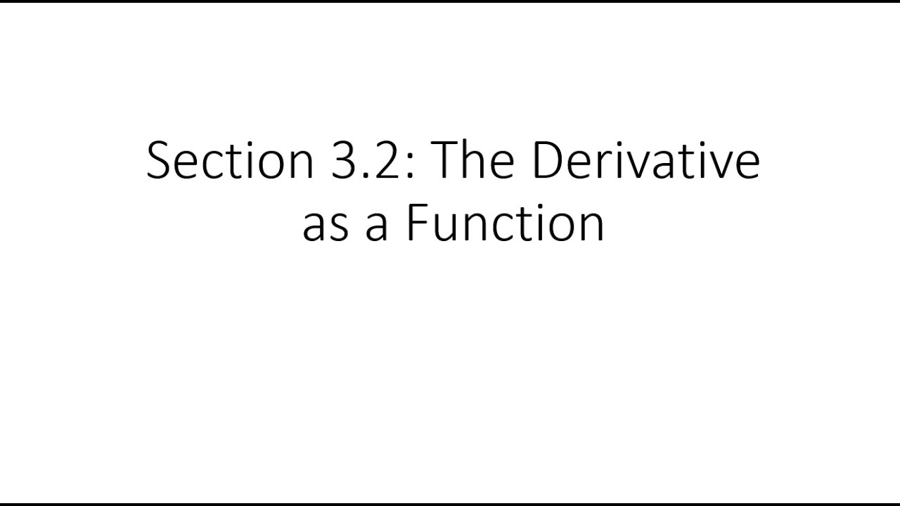MATH 1131 UNIT 2 Part 2 Section 3.2 - YouTube