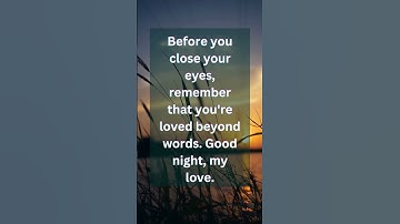 Thumbnail of Good Night My Love | Kiss Me Goodnight My Love