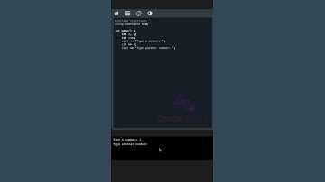 #Learn C++: Adding Numbers with User Input #cpp #code