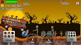 Hill climb racing game - Trophy Truck and Tourist Bus racing in Haunted place and Nuclear plant screenshot 1