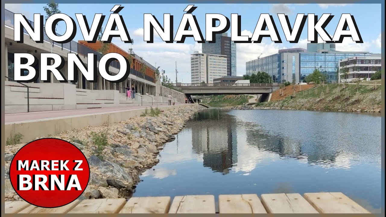 Náplavka sestřih celé trasy 3,2 Km od železničního mostu po riviéru Brno 2025
