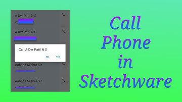Making a phone call using Sketchware app