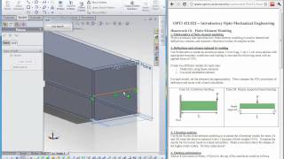Solidworks Simulation: Simply supported beam bending. Part 1/2 Wealth