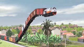 flying train in the sky !!! the train flying means bird fly by flying train by jeep tips screenshot 2