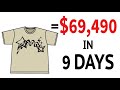 How i made 69490 in 9 days with my clothing brand 2022