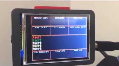 iRacing Arduino Pit Board Preview