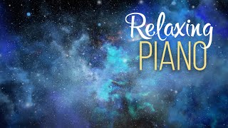 Gentle Piano Music for Deep Relaxation & Fast Falling Asleep + Beautiful Night Sky Scenes