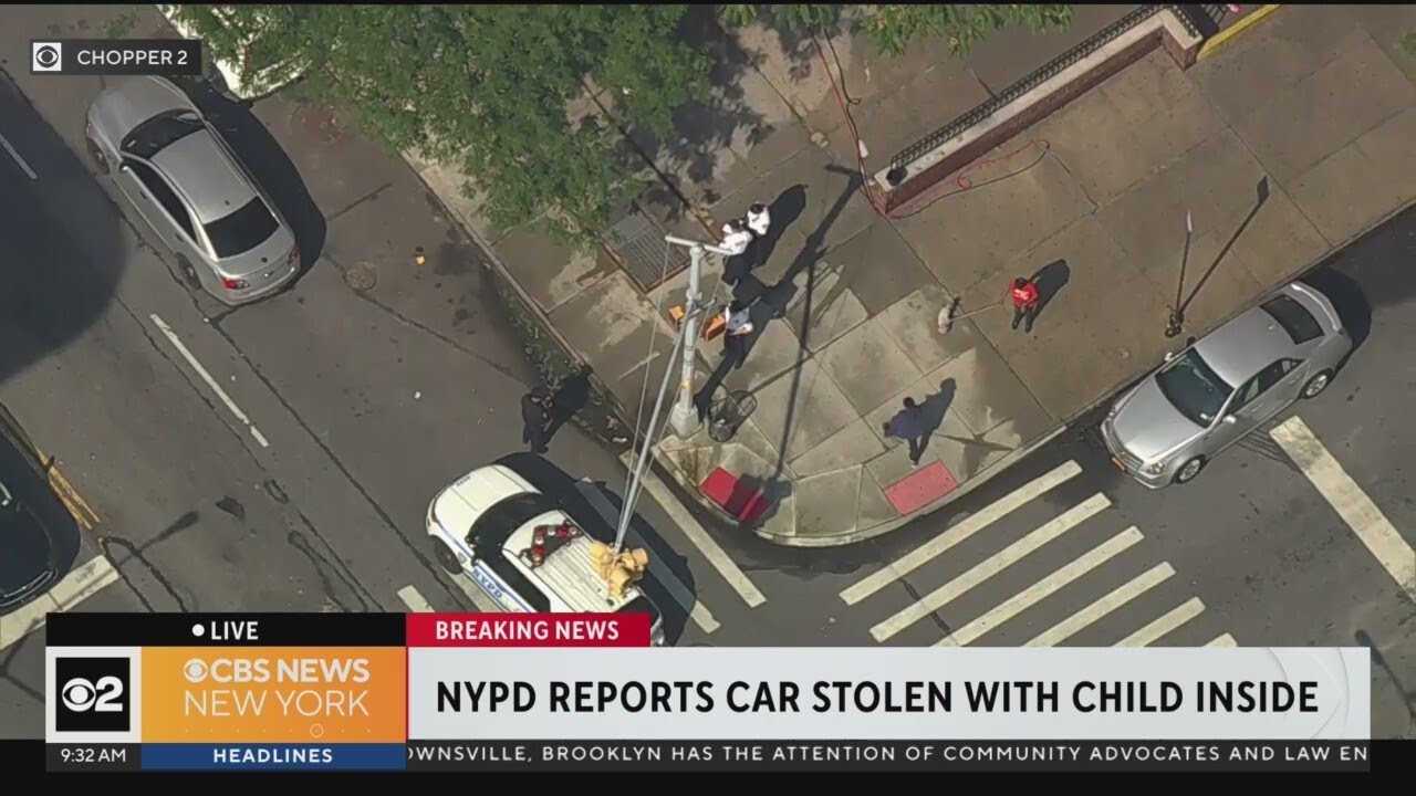 Car stolen in Harlem with child inside, police say - YouTube