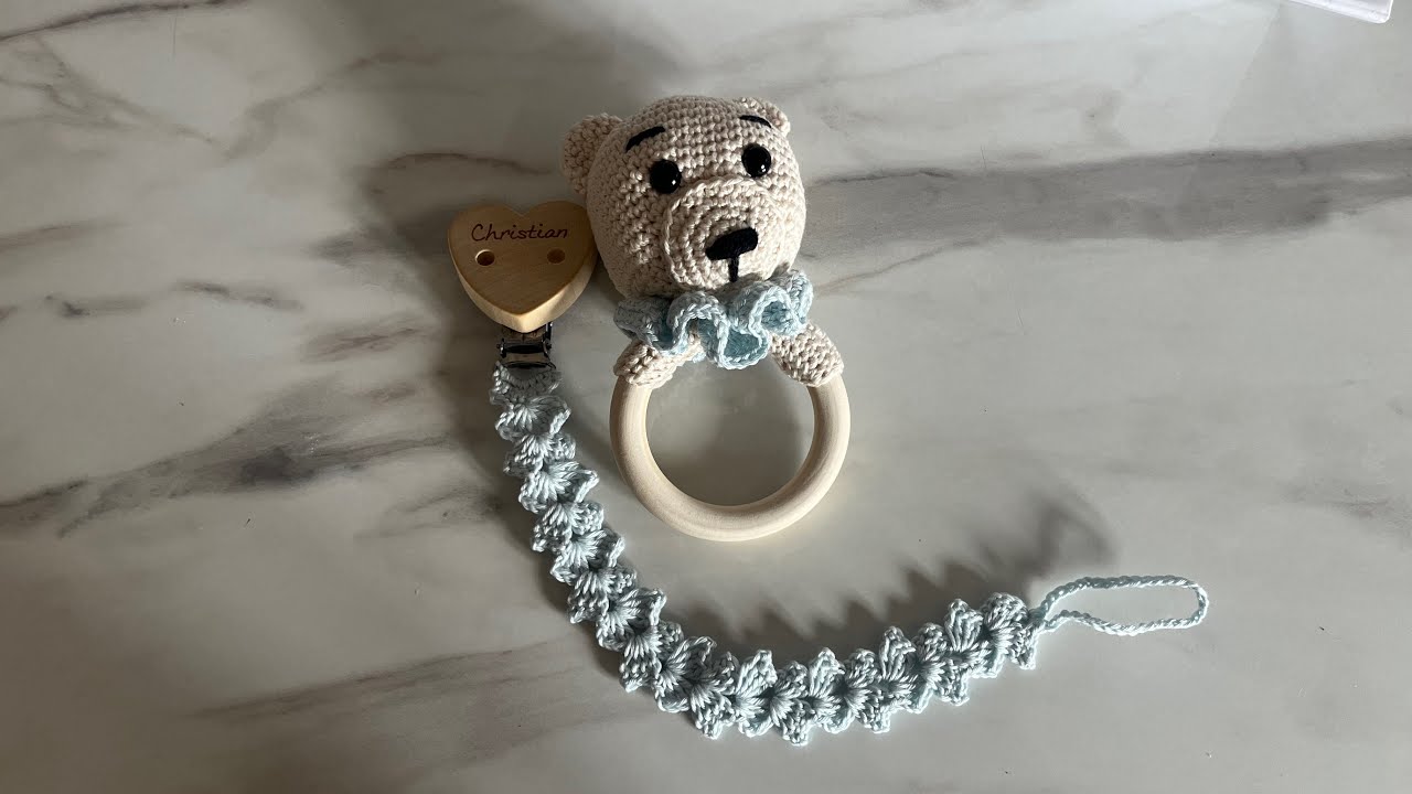 TUTORIAL: Porta ciuccio all'uncinetto