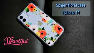 Spigen Orange Floral Case for I phone 11 I Unboxing I 999 Inr screenshot 2